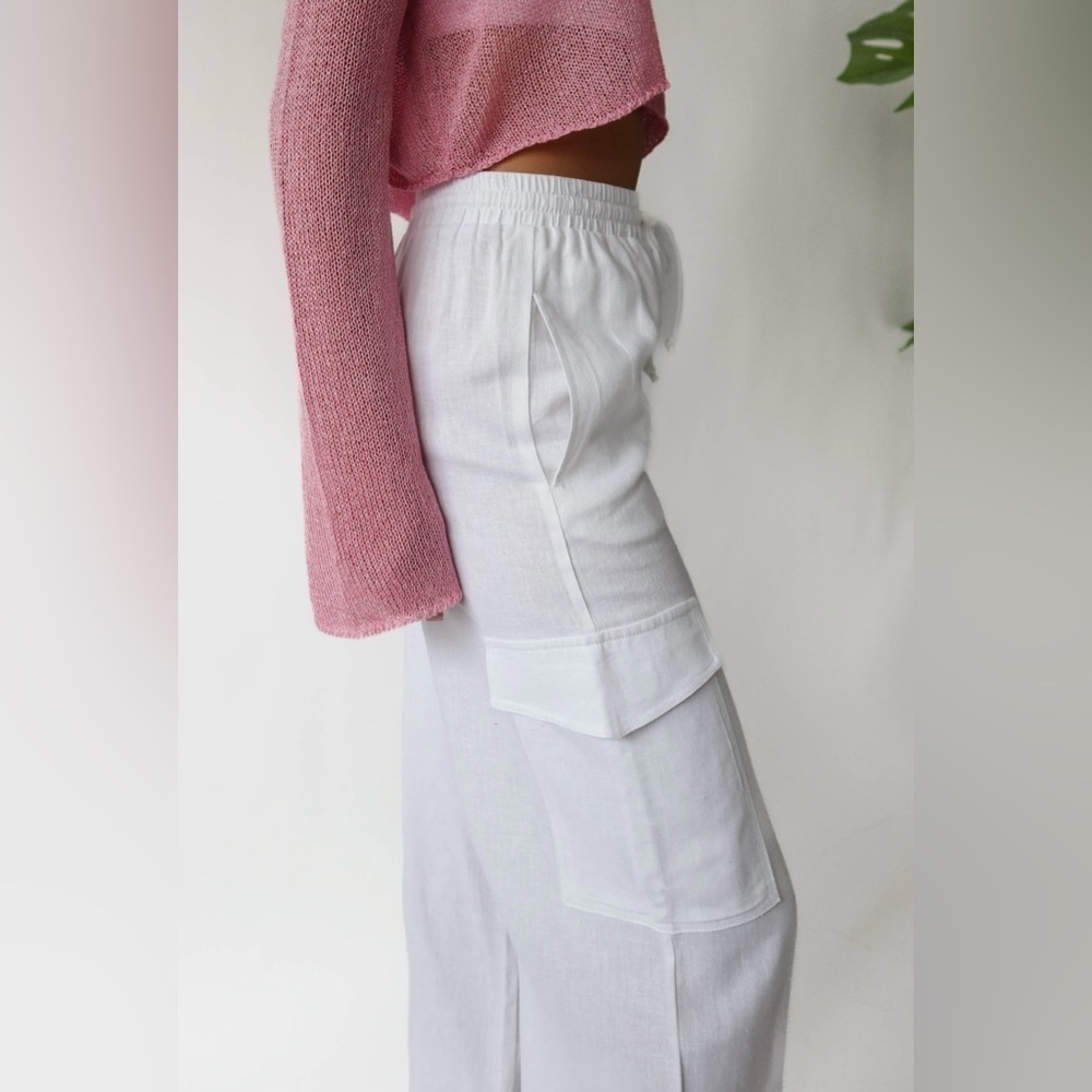 Grey Bandit Catalina Pants, Size Medium, White, Gently Used - Picture 3 of 5
